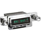 RetroSound Radio voor 65-66 Ford Mustang, Chrome met Chrome Drukknoppen