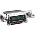 RetroSound Radio voor 65-66 Ford Mustang, Chrome met Zwarte Drukknoppen