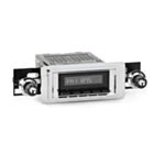 RetroSound Radio voor 55-57 Ford Thunderbird, Chrome met Zwarte Drukknoppen