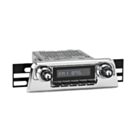 RetroSound Radio voor 61-63 Ford Thunderbird, Chrome met Zwarte Drukknoppen