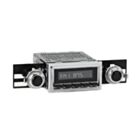 RetroSound Radio voor 68-71 Ford Torino - Ranchero, Chrome met Zwarte Drukknoppen