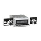 RetroSound Radio voor 69-72 Ford LTD, Chrome met Zwarte Drukknoppen