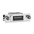 RetroSound Radio voor 60-63 Ford Big-Car (zie info), Chrome met Zwarte Drukknoppen