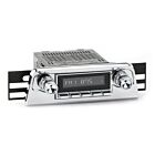 RetroSound Radio voor 61-63 Ford Thunderbird, Chrome met Chrome Drukknoppen