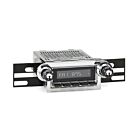 RetroSound Radio voor 64-66 Ford Thunderbird, Chrome met Zwarte Drukknoppen