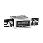 RetroSound Radio voor 69-72 Ford LTD, Chrome met Zwarte Drukknoppen