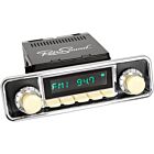 RetroSound Radio, 58-85 VW Wolfsburg Trim Zwart met Ivoor