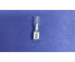 Kabelschoen Vlakstekerhuls 6,3x0,8mm, Blauw, Vrouw