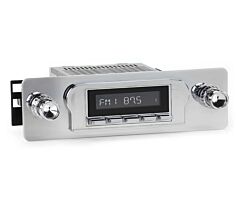 RetroSound Radio voor 60-63 Ford Big-Car (zie info), Chrome met Chrome Drukknoppen