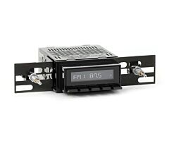 RetroSound Classic Radio met Motor-4, Zwart met Zwarte Drukknoppen