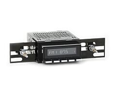RetroSound Classic Radio met Motor-4, Zwart met Chrome Drukknoppen