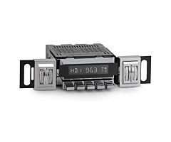 RetroSound Redondo Radio, Thumb Roller met Chrome Drukknoppen, voor 1968-70 Mopar (zie Omschrijving)  (Motor-4)